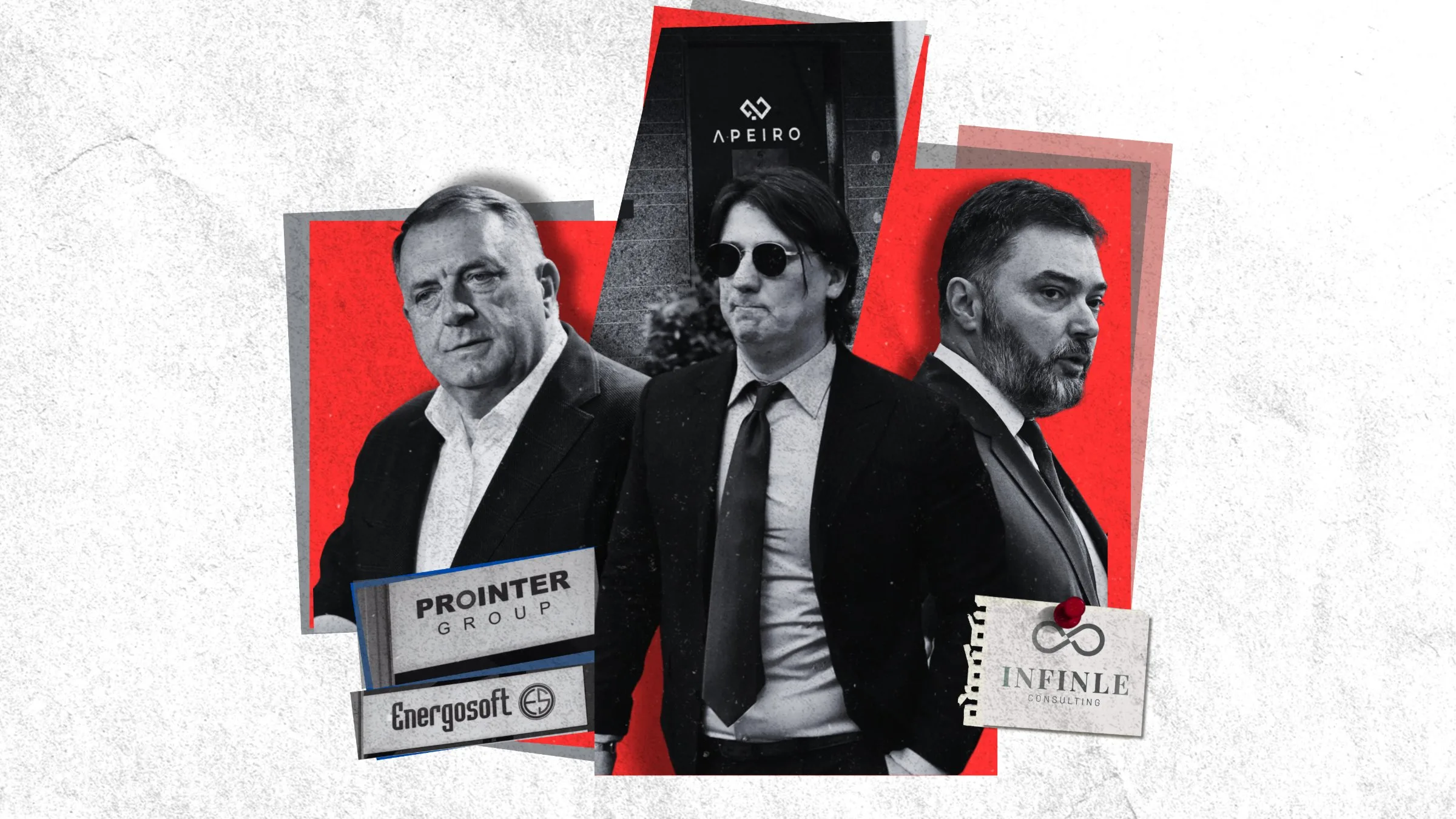 Ilustracija: Milorad Dodik, Đorđe Jugović i Staša Košarac