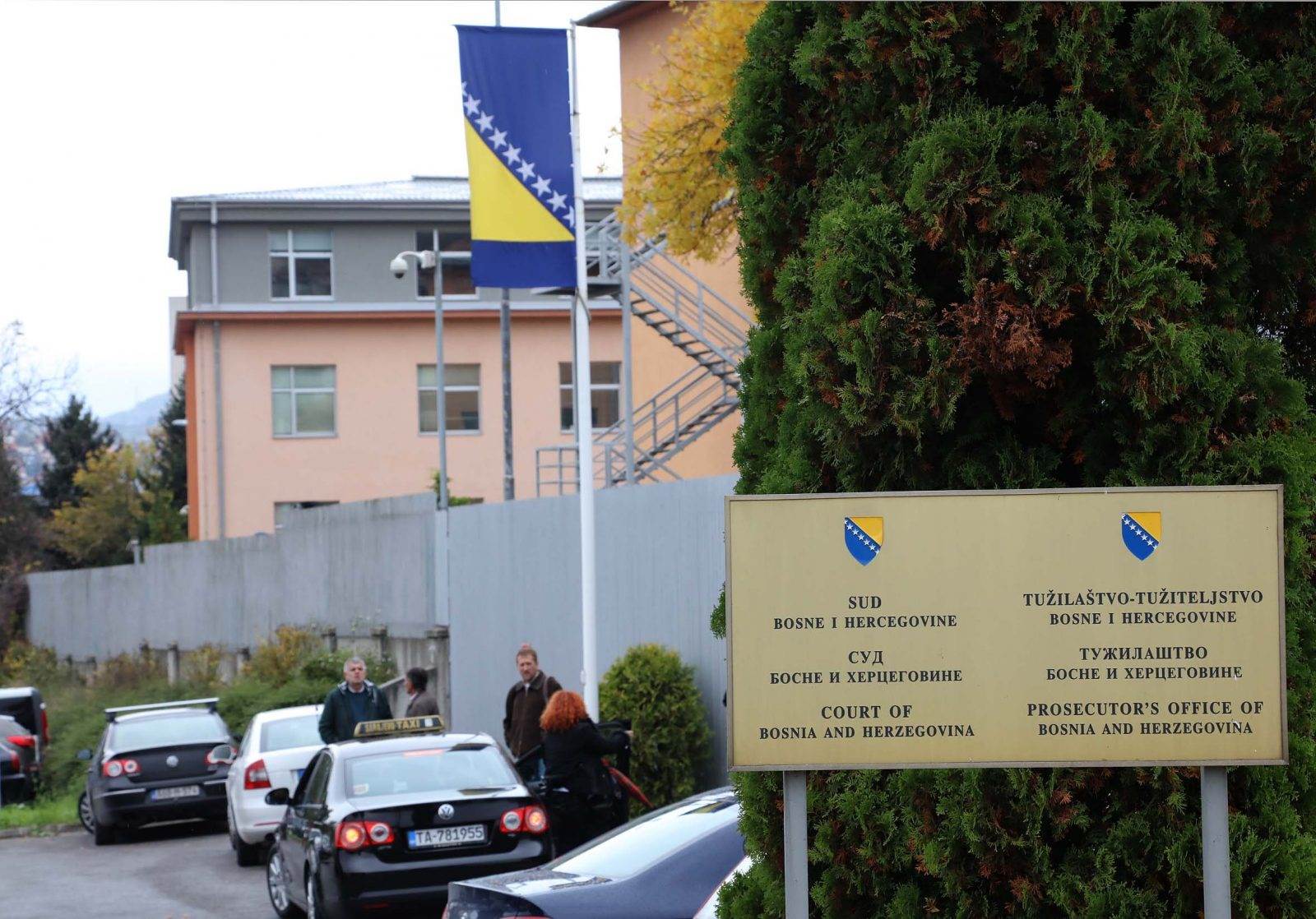 Victims protest at the Court of BiH