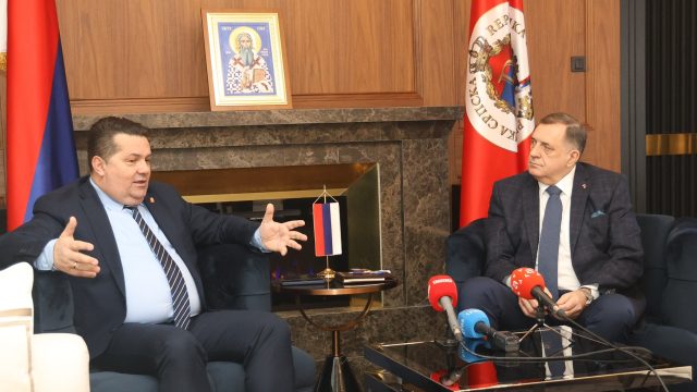 Nenad Stevandić i Milorad Dodik. Foto: X