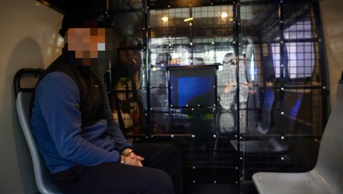 Aleksandr Bezrukavyi in a Polish military plane. Photo: X/Jacek Dobrzyński, press spokesman for the Minister for the Coordination of Special Services