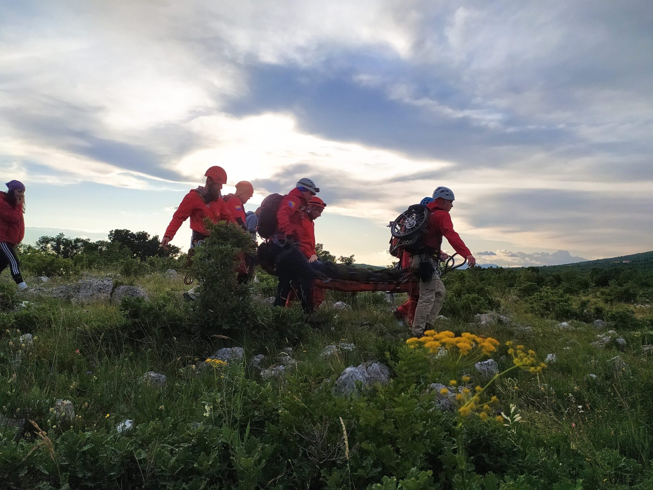 Spašavanje na planini. Foto: Gorska služba spašavanja Stanica Tuzla.