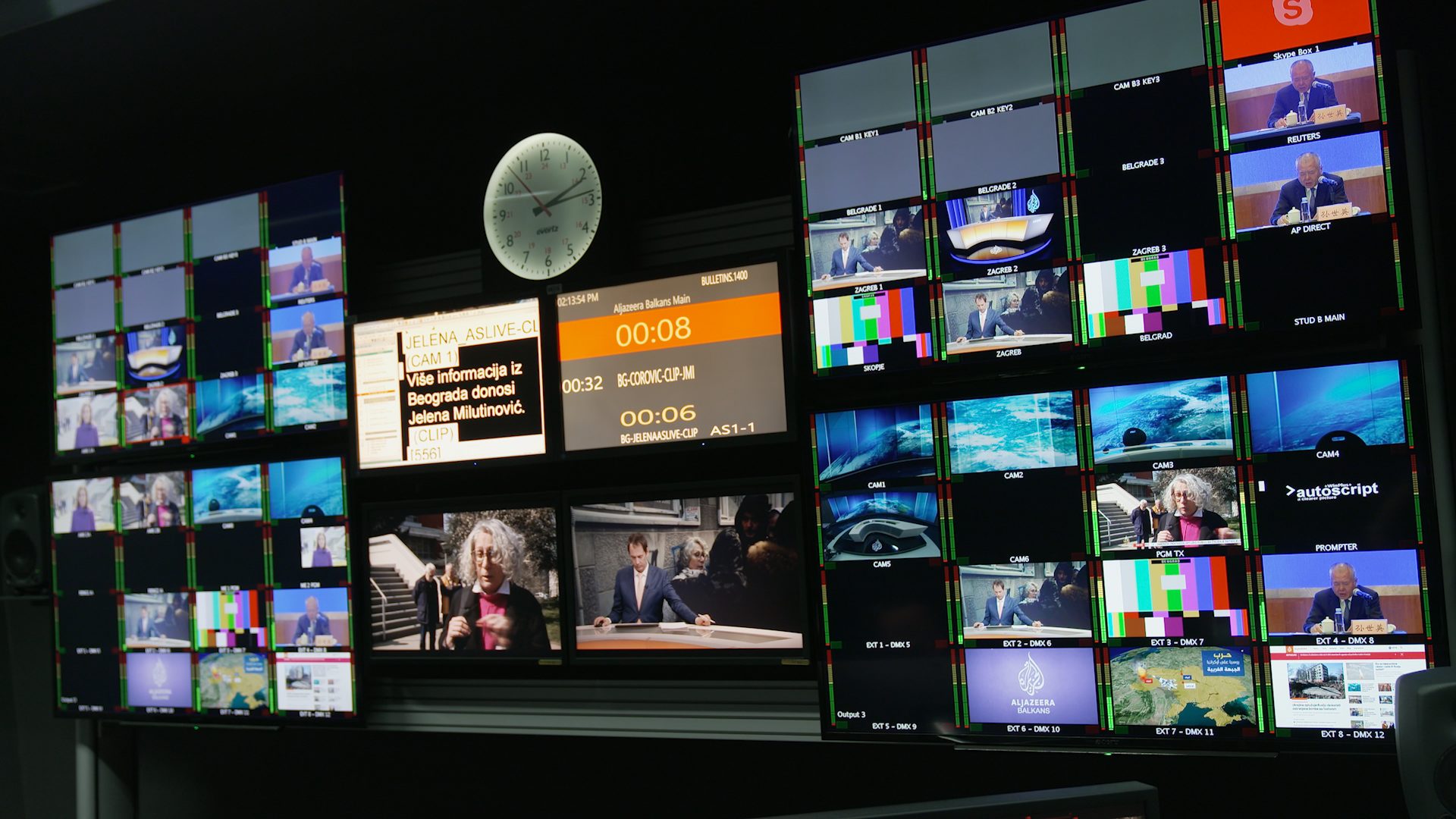 Al Jazeera Balkans studio. Foto: Detektor