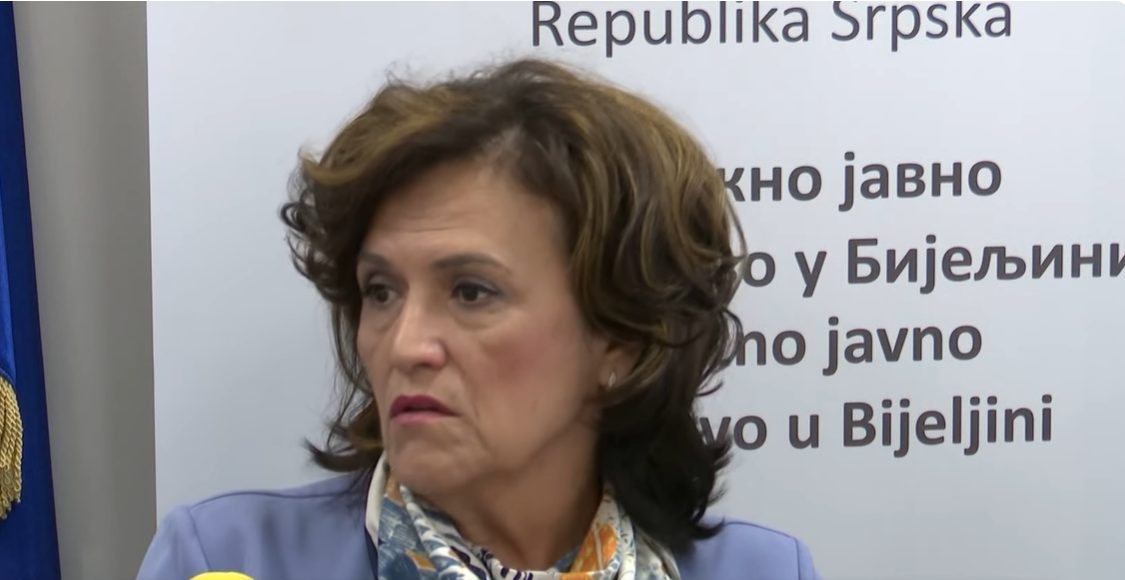 Olga Pantić, suspendovana glavna tužiteljica Okružnog javnog tužilaštva u Bijeljini. Foto: Youtube