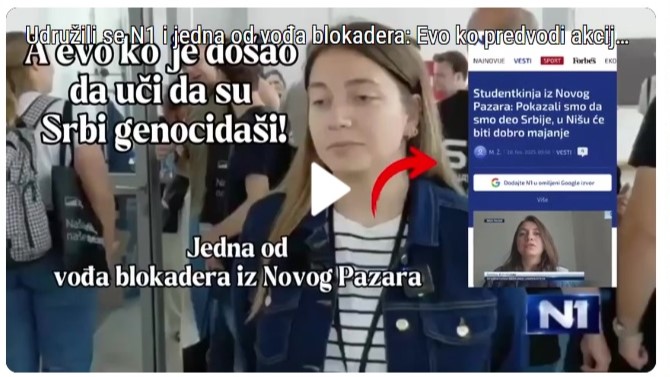Screenshoot objave iz Informera.