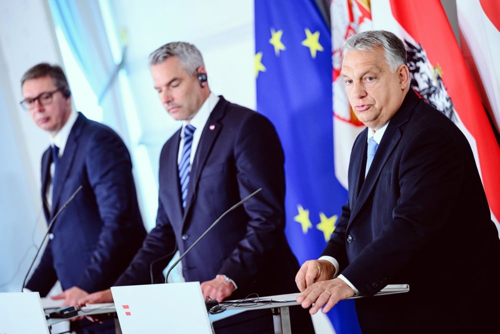 Vucic, Nehammer and Orban ahead of the 2023 migration summit